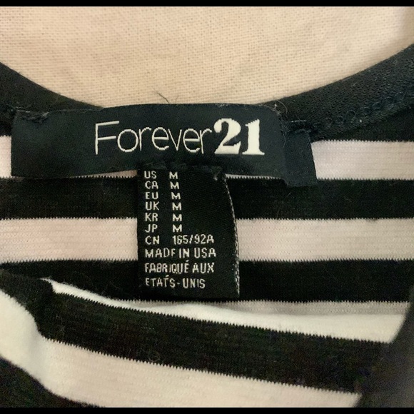 Striped peplum top (can be belted). Forever 21 - Picture 2 of 2